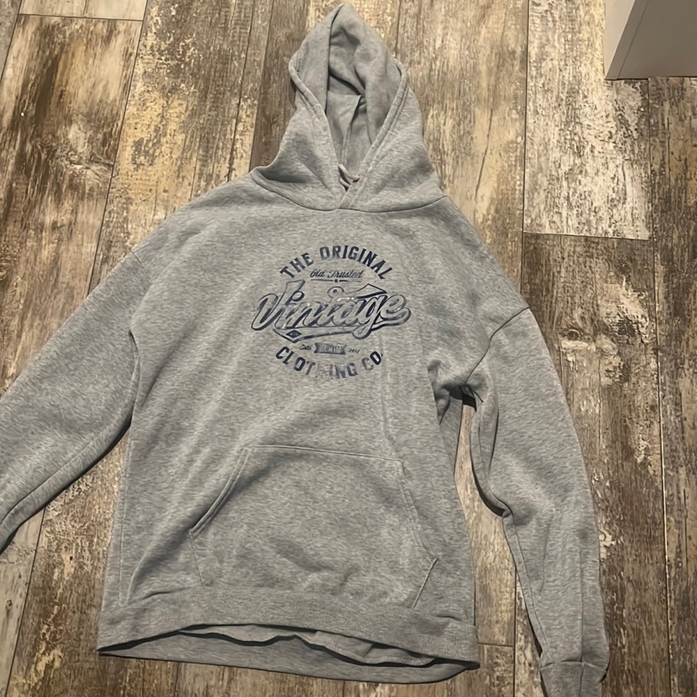 Grey Vintage Hoodie